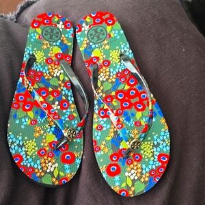 brand new tory burch flip flops